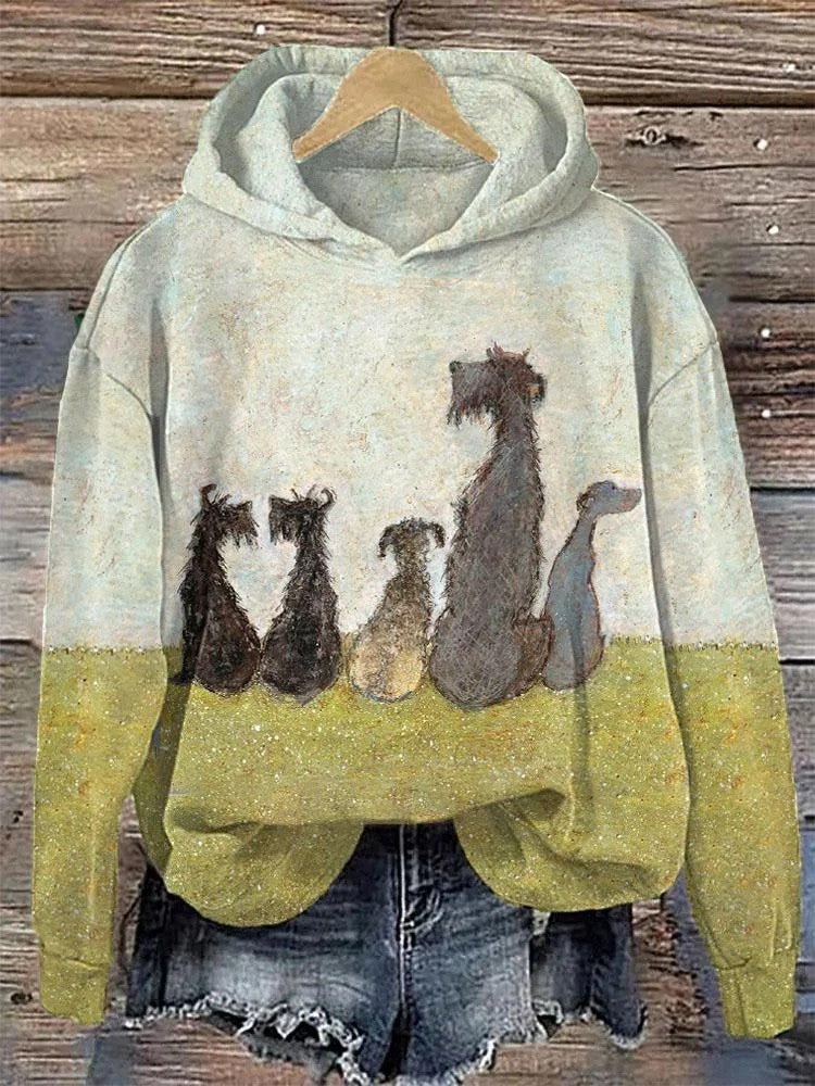 Womens 3D Digital Print Hoodie From Europe And The US