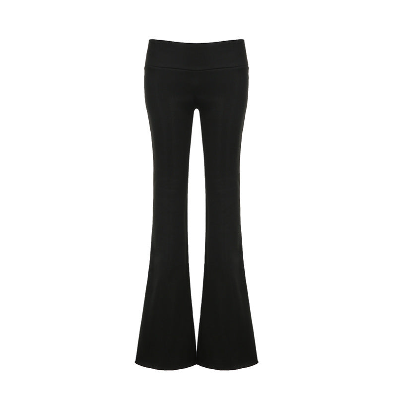 Y2K Velvet Casual Pants Low Waist Women
