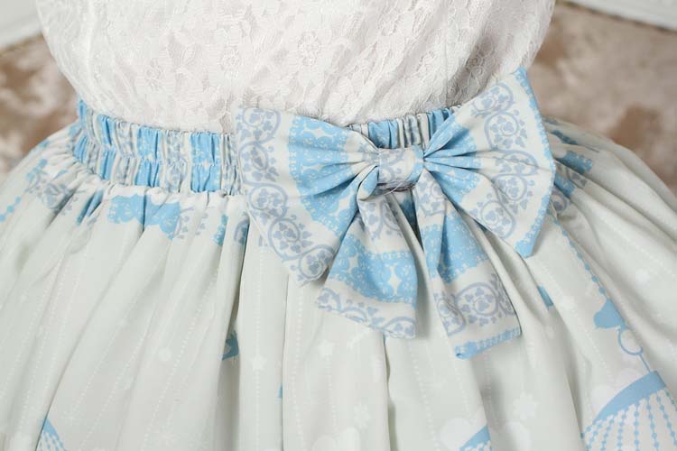 Sweet princess skirt cage nightingale lolita half skirt loli skirt