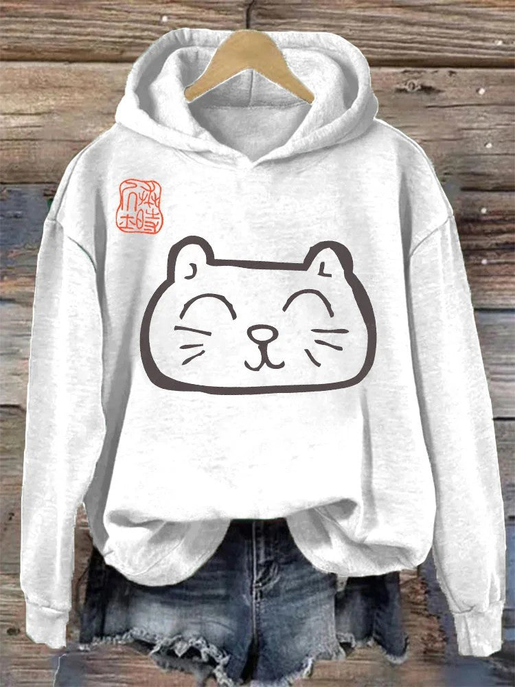Womens 3D Digital Print Hoodie From Europe And The US