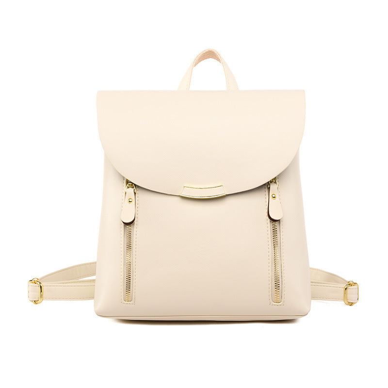 Fashionable All-match Women's Soft Leather Large Capacity Travel Bag