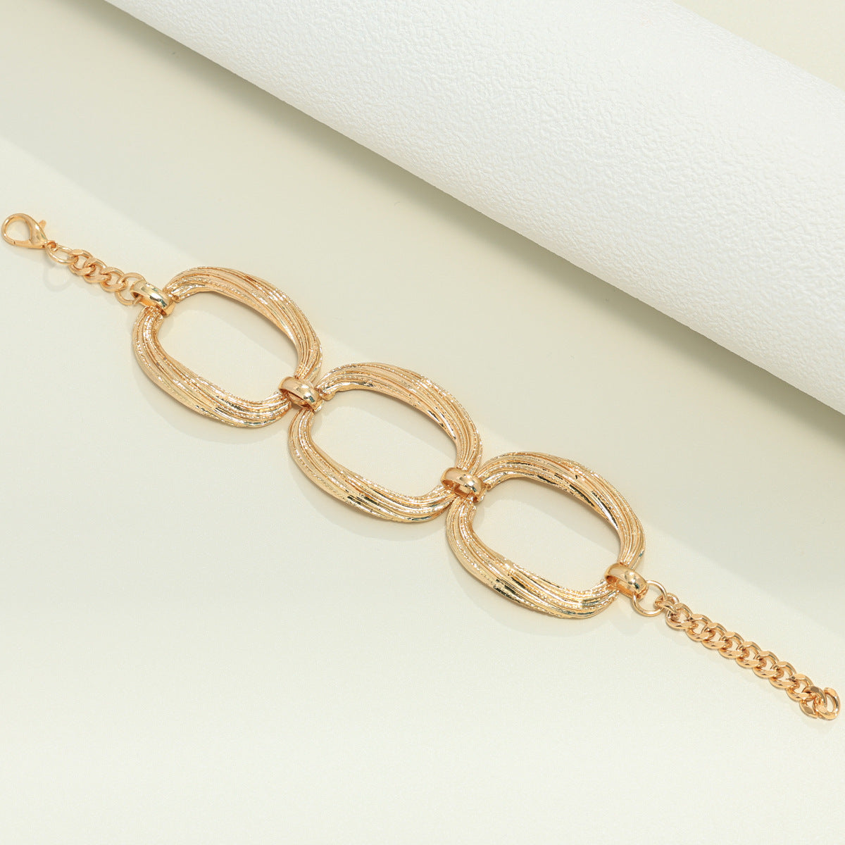 Metal Geometry Creative Simple Necklace Bracelet Jewelry Suit